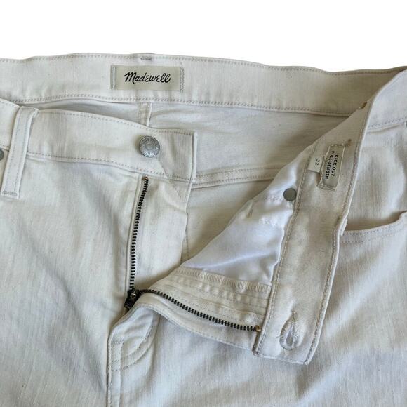 Madewell Sz 32 Kick Out Full-Length Jeans in Vintage Canvas Raw Hem Flared Y2K - Picture 10 of 16